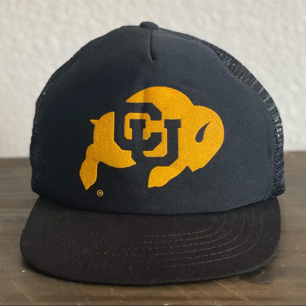 Vintage University of Colorado Buffs Snapback Deep Trucker Hat - Made in USA